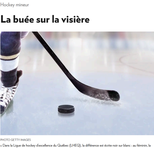 La buée sur la visière